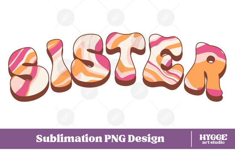 sister Png Retro Retro Mothers Day Mom Sublimation