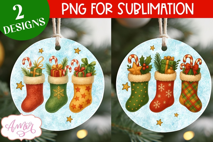 Christmas ornament PNG sublimation, Stocking stuffers png
