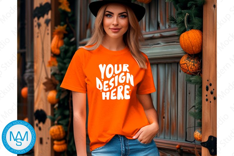 White Tshirt Mockup Image 23