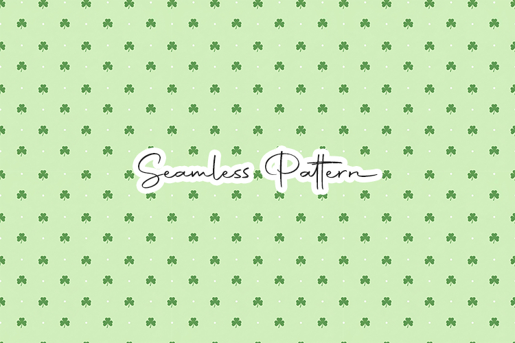 Petite Shamrock Dot Seamless Pattern - Leprechaun & Clovers