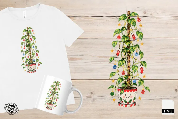 Christmas Houseplants PNG