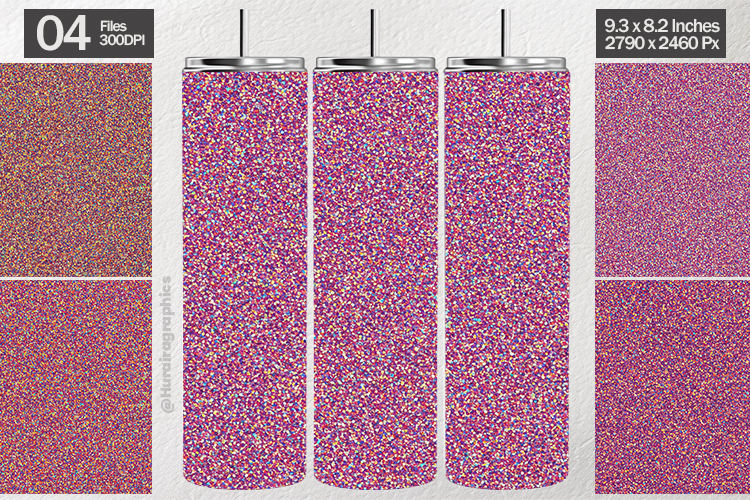 Rainbow Confetti Glitter Tumbler Wrap| Tumbler Sublimation