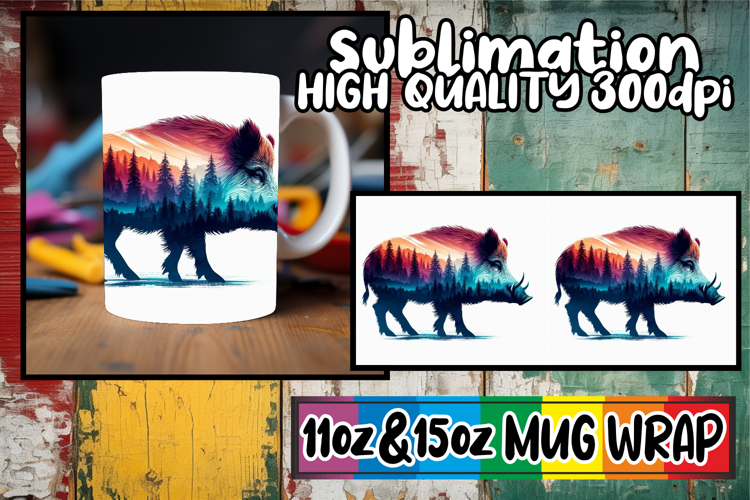 Sweet beginnings sublimation print wrap, Animals Art