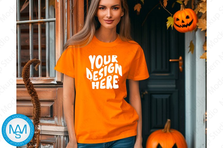 White Tshirt Mockup Image 22