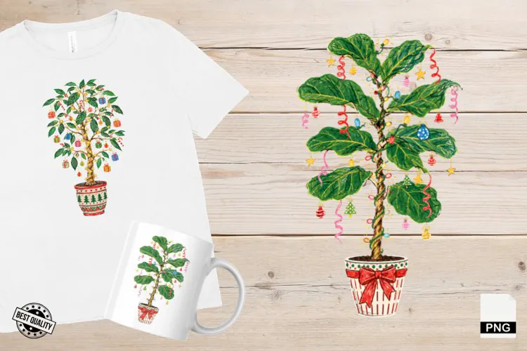 Christmas Houseplants PNG