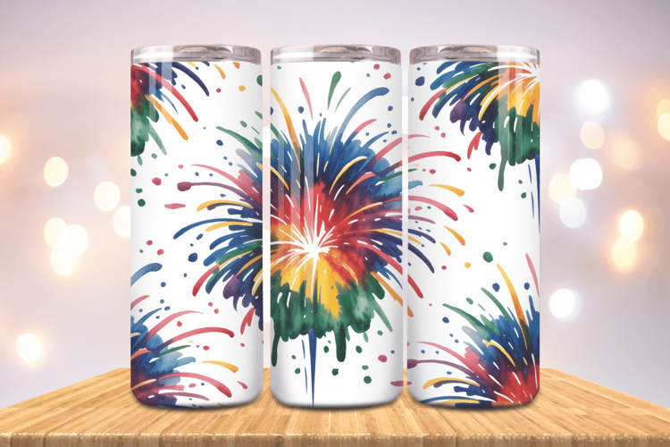 Festive Happy New Year Tumbler Wrap 2026: 20oz Skinny Tumble