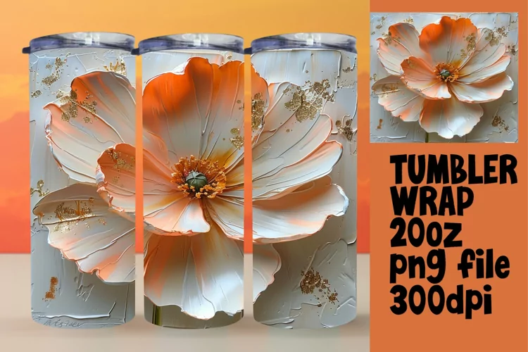 Springtime Bloom: Sublimated Tumbler Design
