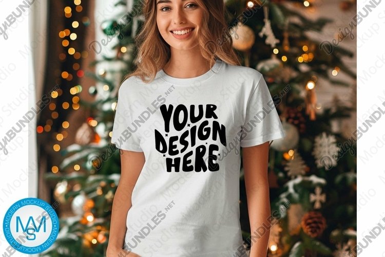 White Tshirt Mockup Image 22