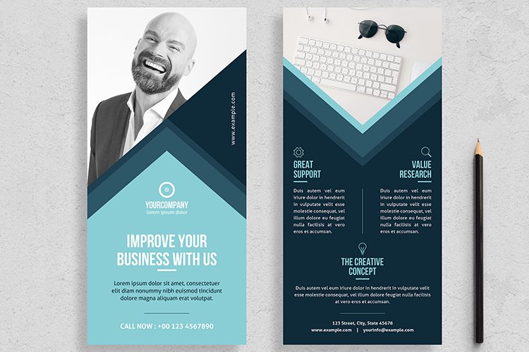 Corporate Business DL Flyer Template