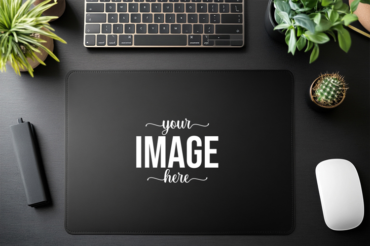 Office Desk Mouse Pad Mockup
