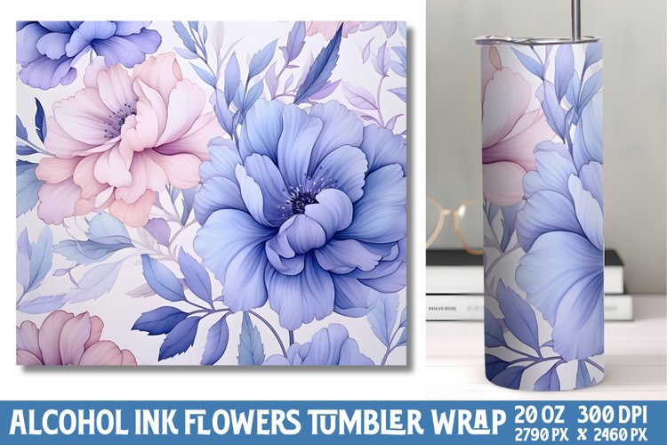 Alcohol Ink Tumbler Wrap Image 15