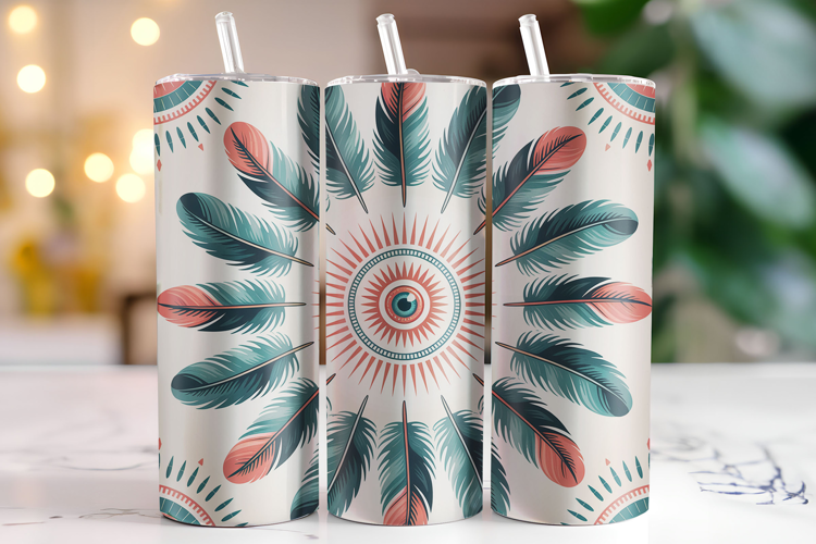 Bohemian Art Tumbler Wrap | Sublimation | Tumblers