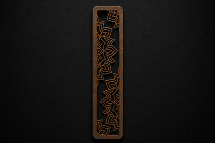 Mandala Edge Wooden Bookmark for Book Lovers