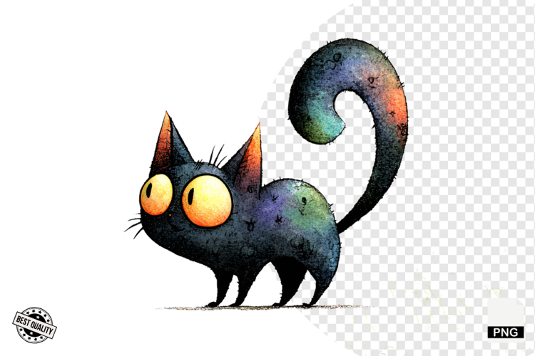 Black Cat Clipart Image 3