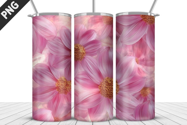 Flowers Tumbler Wrap | Sublimation Design | Tumbler PNG