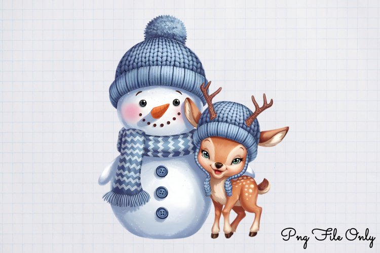 Golden Snowman Sublimation Clipart PNG