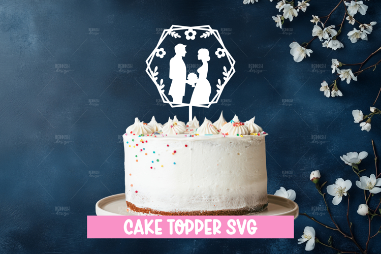 Wedding cake topper, Paper Cut, Wedding SVG