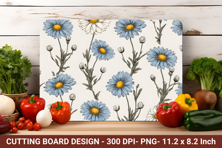 Vintage Daisy Flower Cutting Board | Cutting Board png