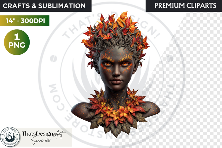 Fantasy Forest Spirit Clipart PNG, Enchanted Nature God