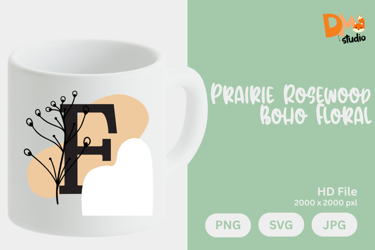 Floral Monogram Letter Svg Image 17