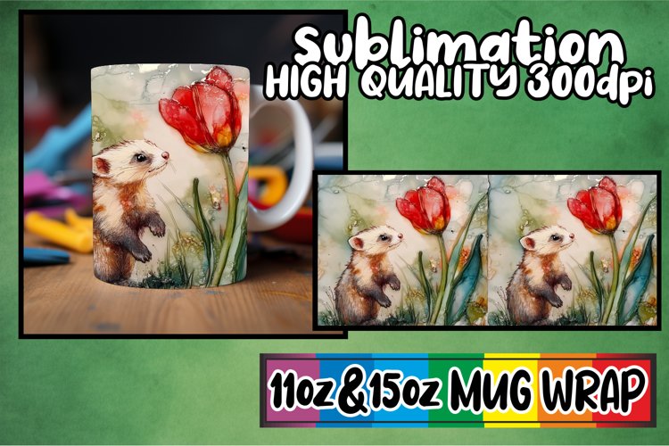 Magical moments 11oz 15oz sublimation wrap, Animals example image 1