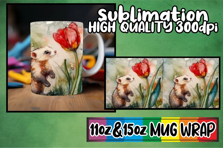 Magical moments 11oz 15oz sublimation wrap, Animals