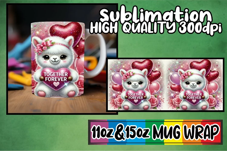 Unique memories 11oz 15oz sublimation wrap, Valentines