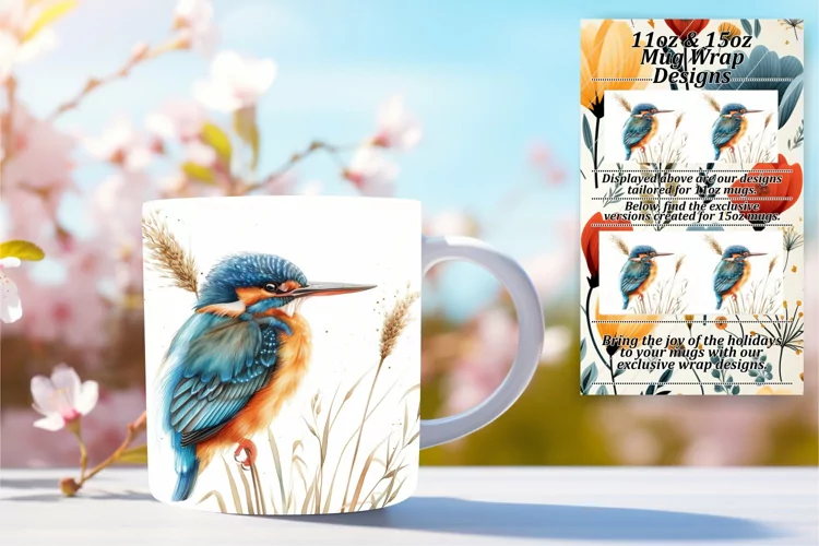 Birds on Branches Spring Wrap 11oz/15oz Sublimation