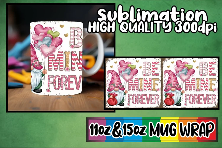 Cozy smiles 11oz 15oz sublimation wrap, Valenines