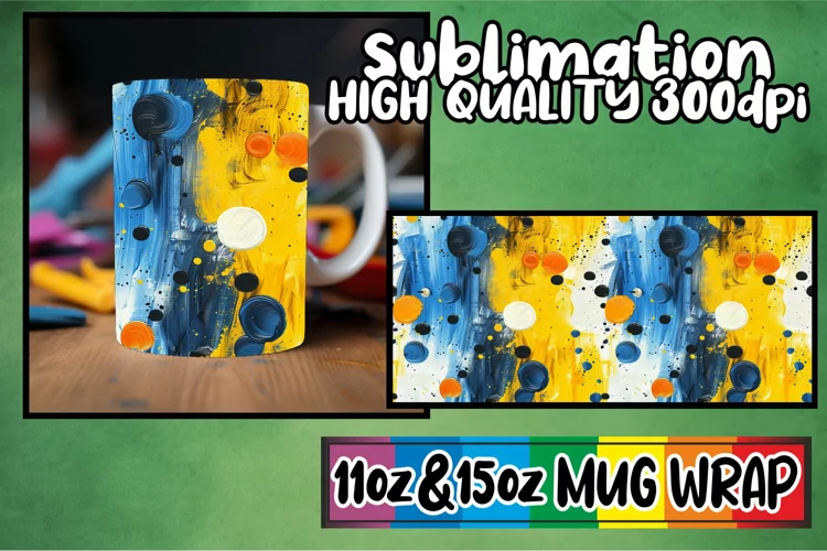 Spring Graffiti Pattern 11oz/15oz Mug Wrap
