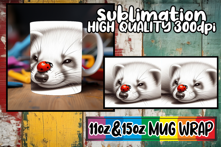 Charming vibes sublimation print wrap, Cute Animals