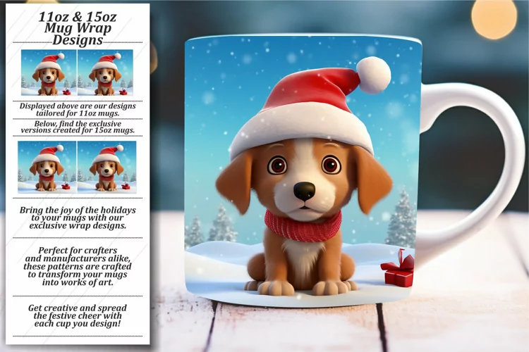 Joyful Xmas Surprises: Vibrant Christmas Mug Art