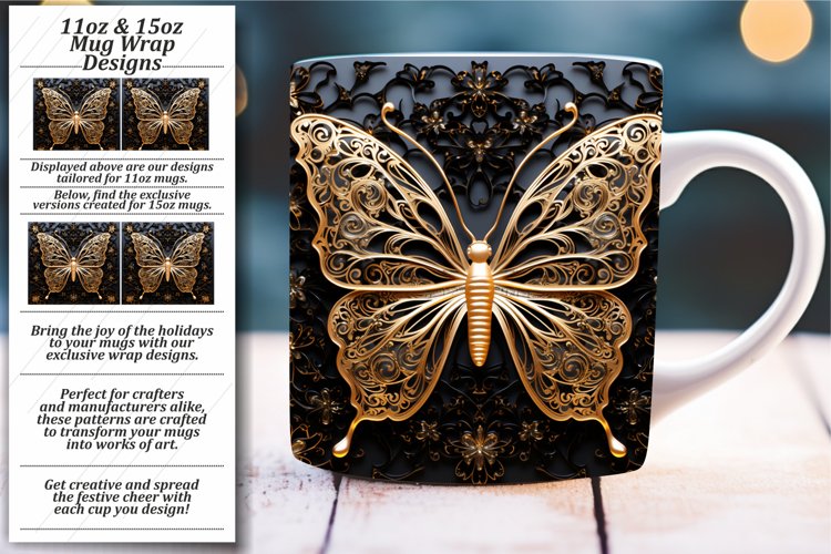 Colorful Flight in 3D: Mug Wrap 11oz 15oz example image 1