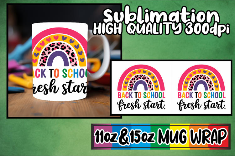 Cozy mornings 11oz 15oz sublimation wrap, Back To School