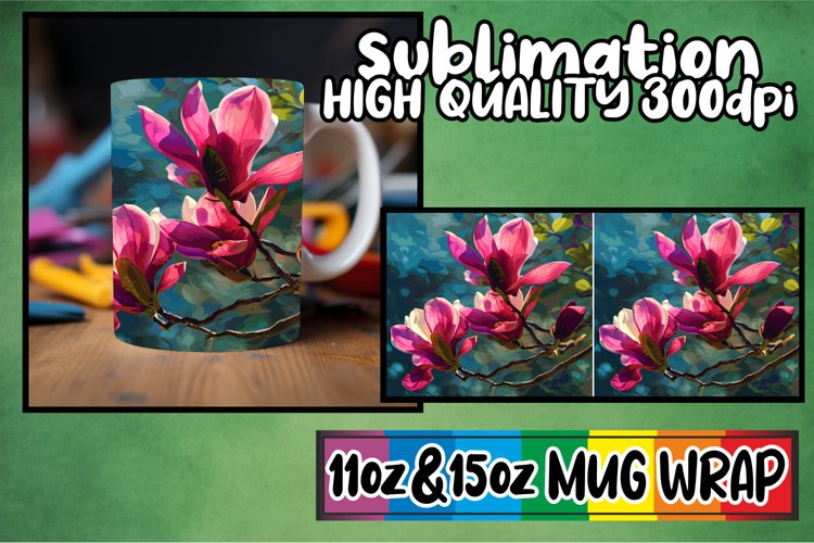 Tree Blossoms and Blooms Mug Sublimation example image 1