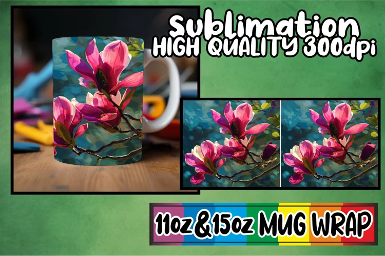 Tree Blossoms and Blooms Mug Sublimation