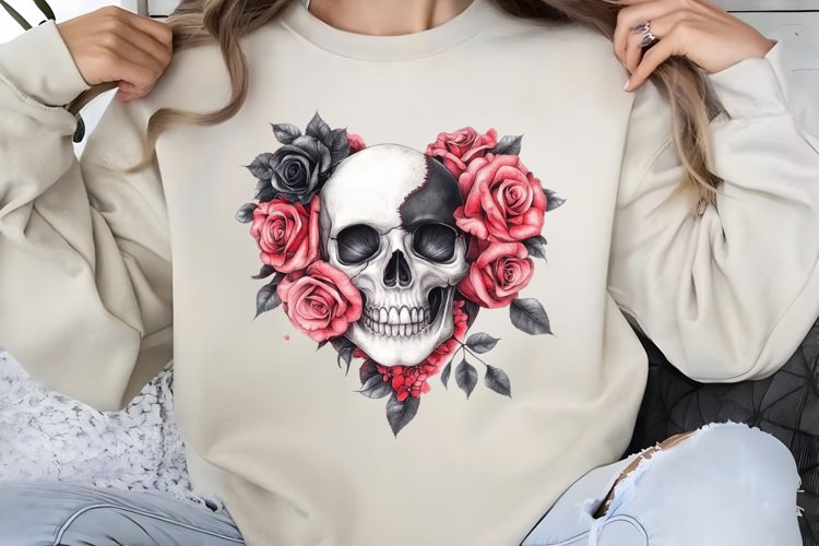 Gothic Valentines Day Clipart PNG