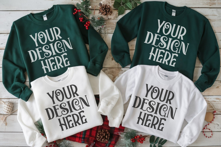 Christmas Family Matching Group T-Shirt Mockup
