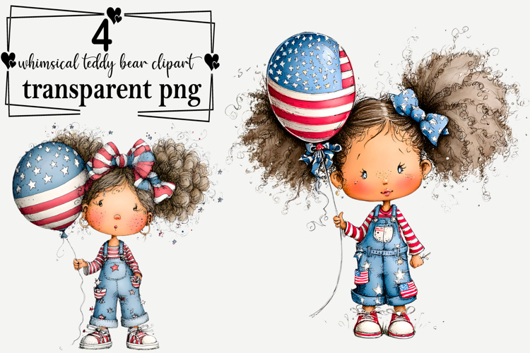 Whimsical Teddy Bear Clipart Watercolor PNG example image 1