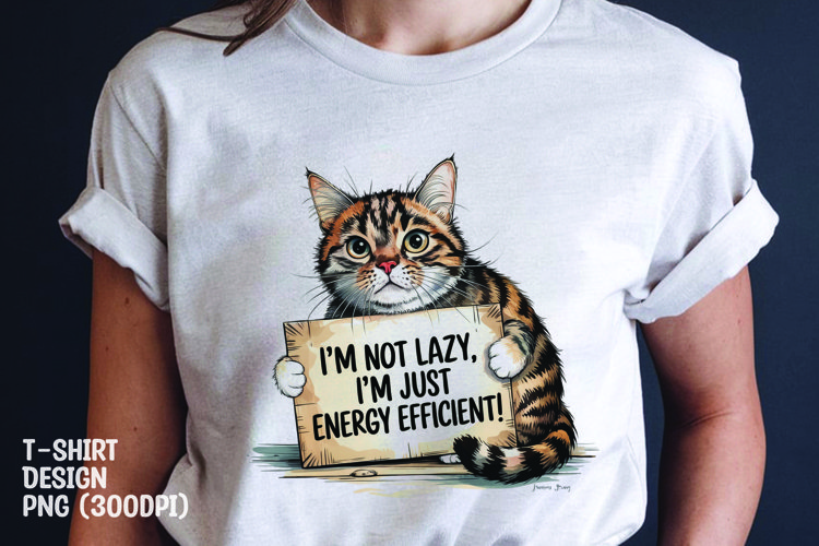 Cat sarcastic t-shirt sublimation png
