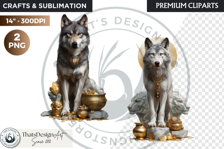 Watercolor Mystic Wols Fantasy Clipart PNG Graphics