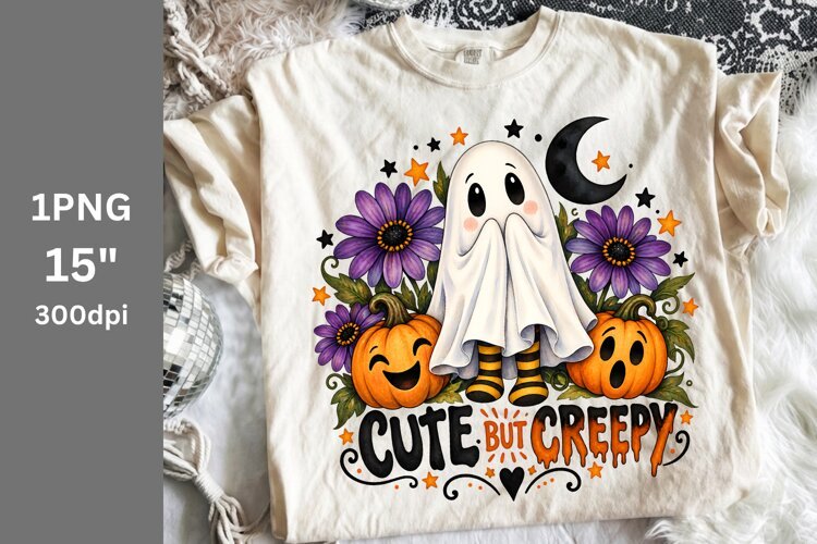 Fall PNG, Halloween PNG, Ghost PNG example image 1