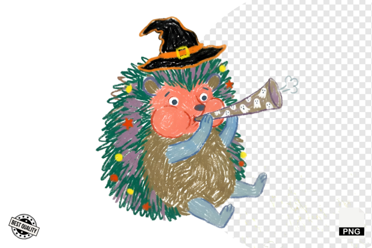Halloween Hedgehog Clipart
