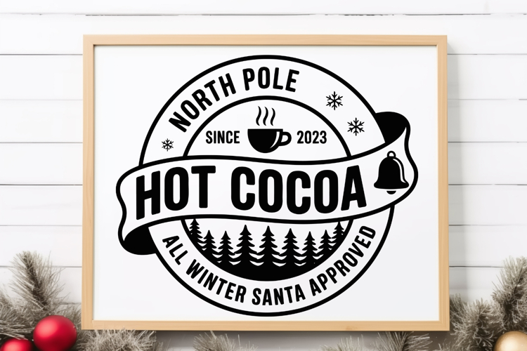 North Pole Hot Cocoa Svg | Christmas svg