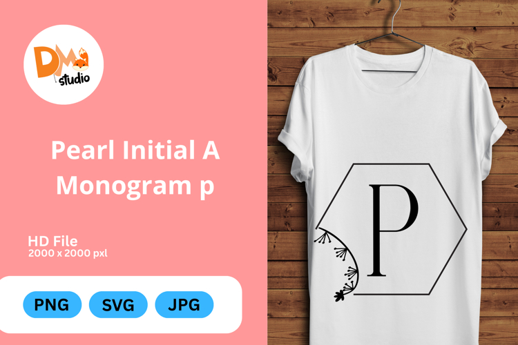 Pearl Monogram Svg Image 13