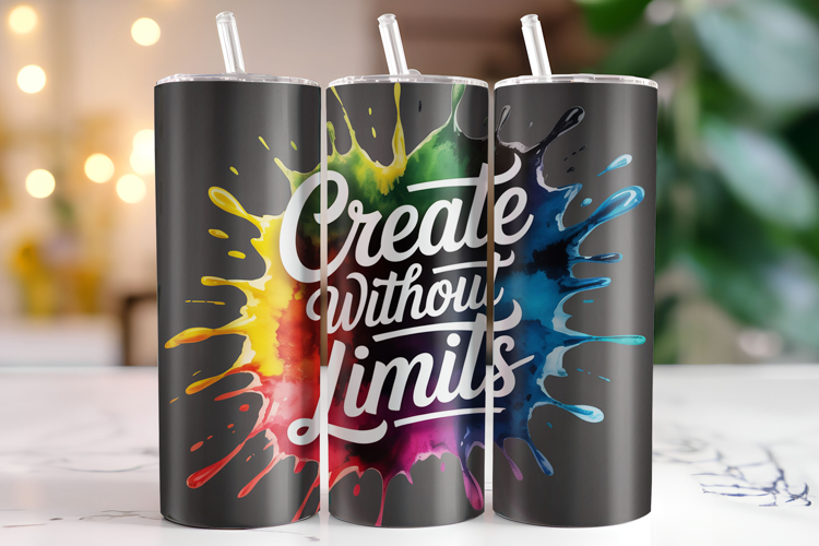 Create without limits Tumbler Wrap | Sublimation | Tumblers