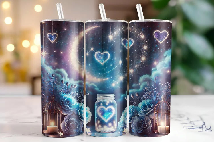 Hearts Tumbler Wrap | Sublimation | Tumblers