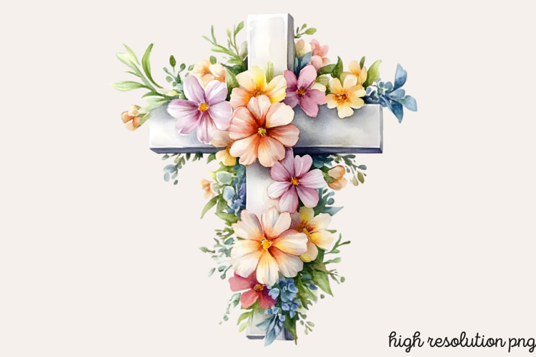 Easter Cross Clipart Image 6