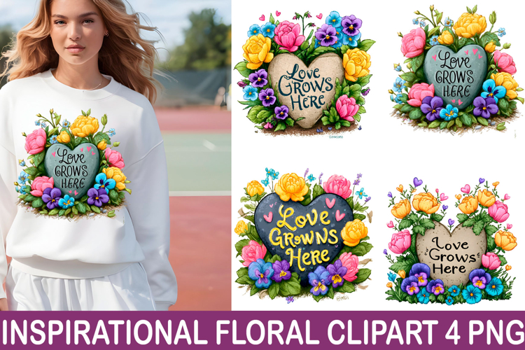 Boho Flower Clipart Image 4
