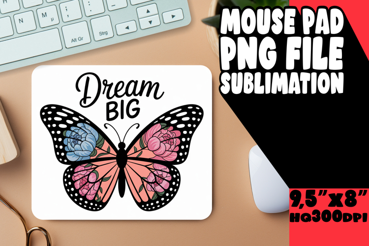 ENCHANTED desk pad Sublimation Style, Butterfly